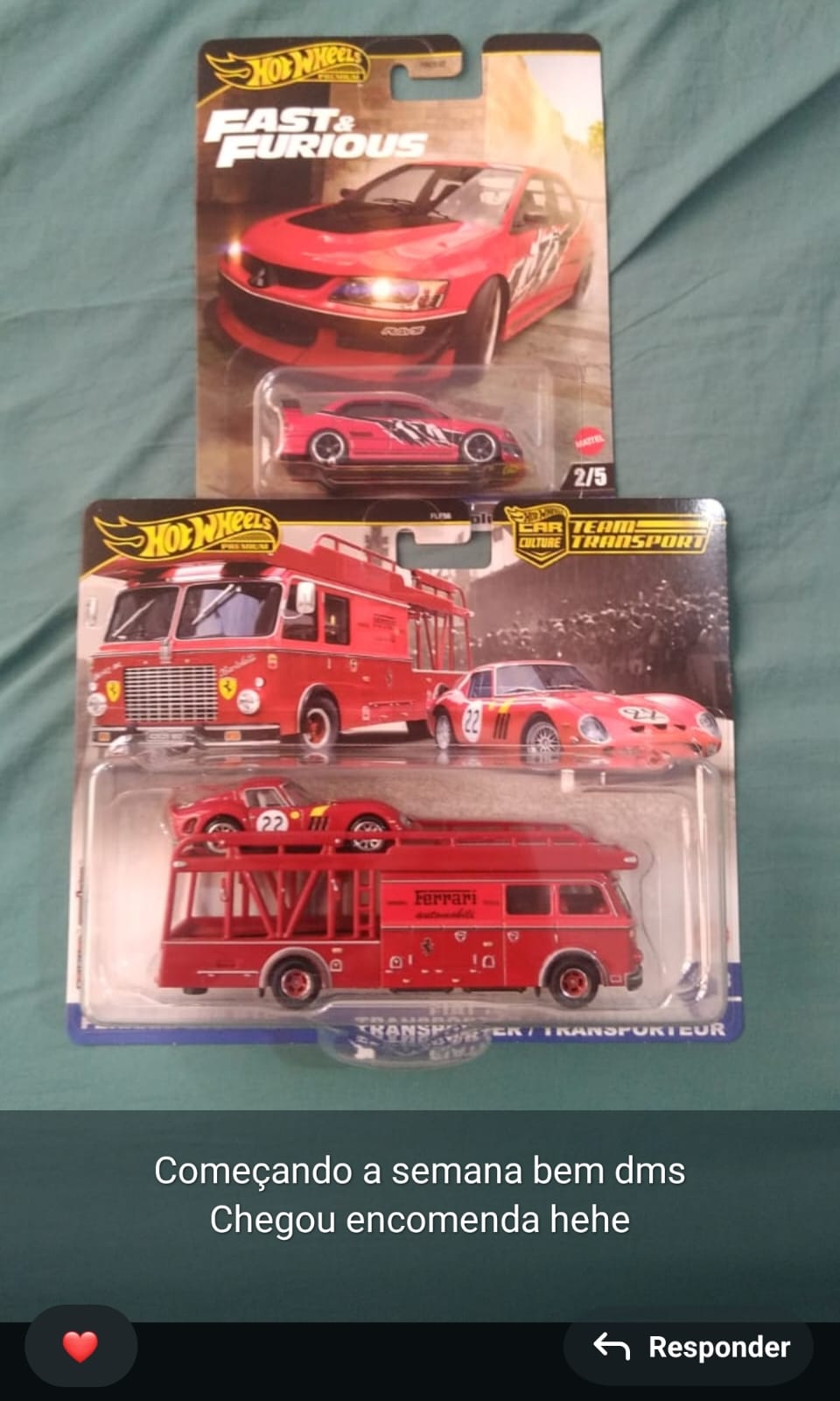 Coleção de miniaturas diecast